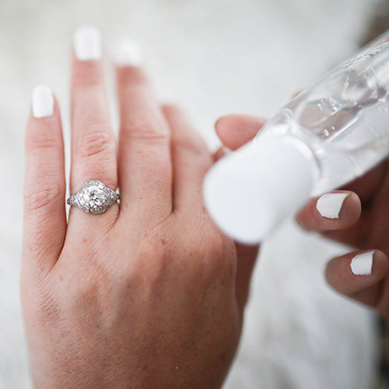 Hand sanitizer outlet diamond ring