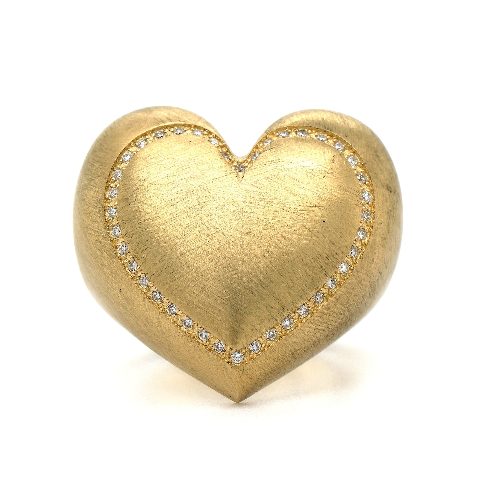14K Yellow Gold Heart Shaped Diamond Paulette Ring – Long's Jewelers