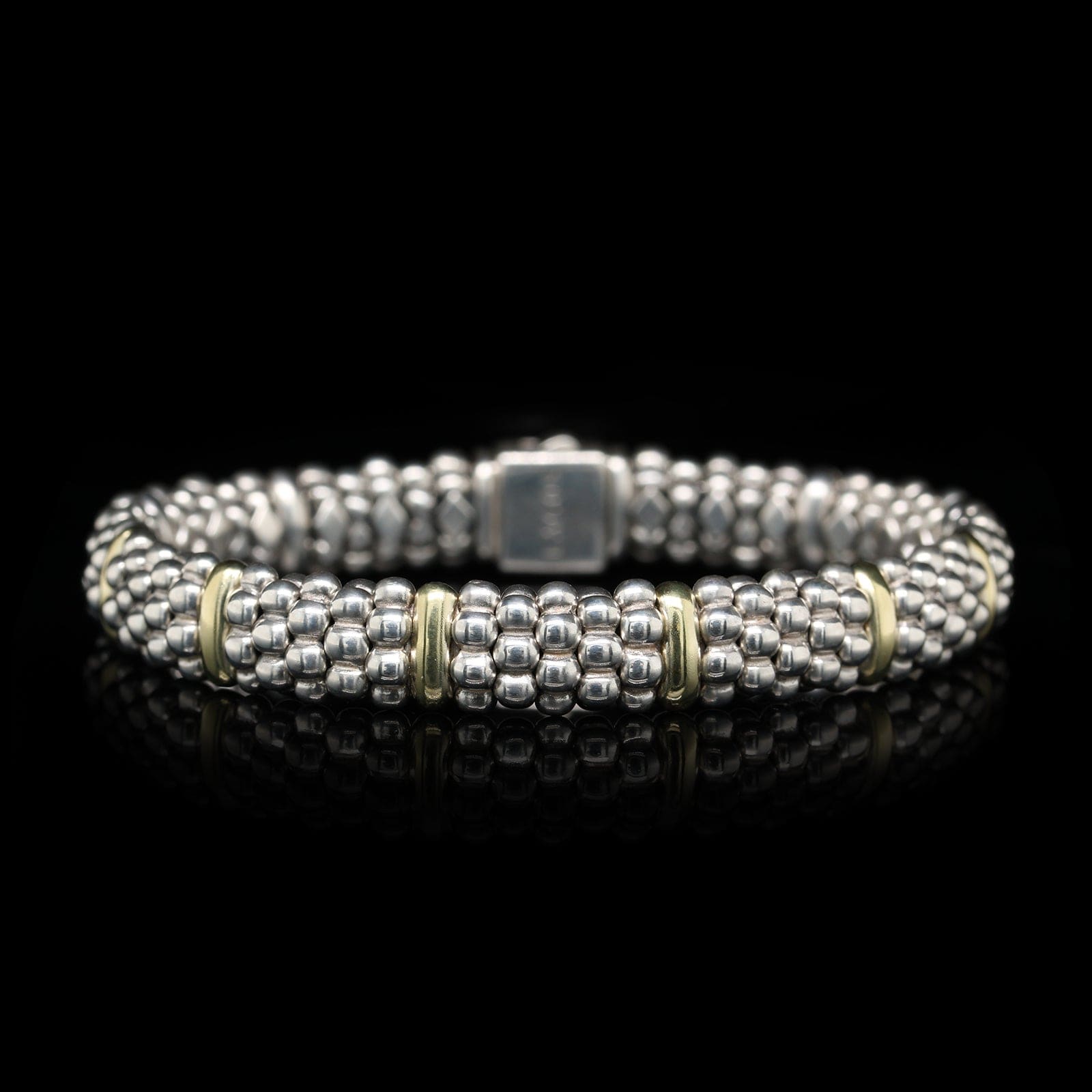 LAGOS Caviar Sterling popular Silver Station Bracelet