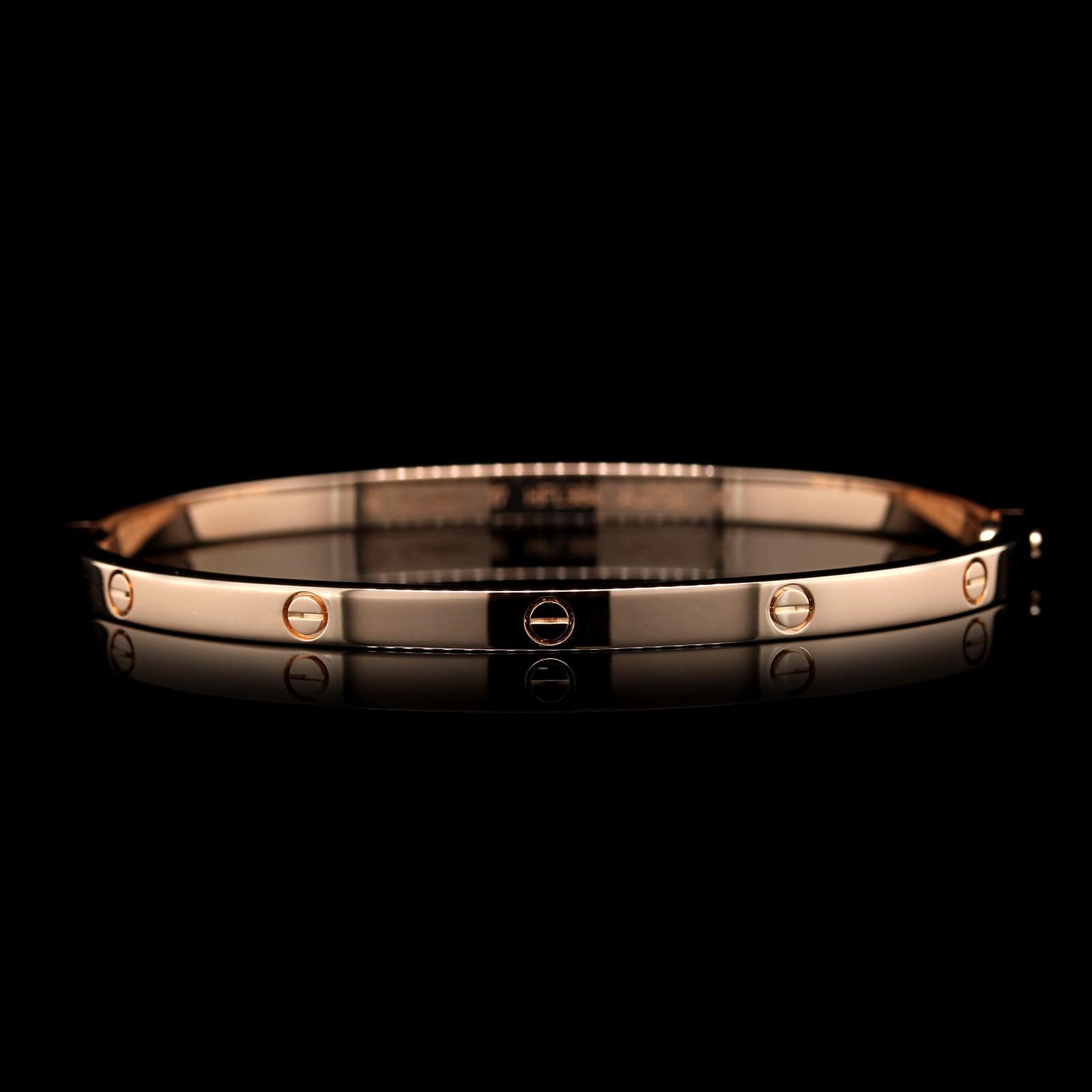 Cartier 18K Rose Gold Estate Love Bracelet