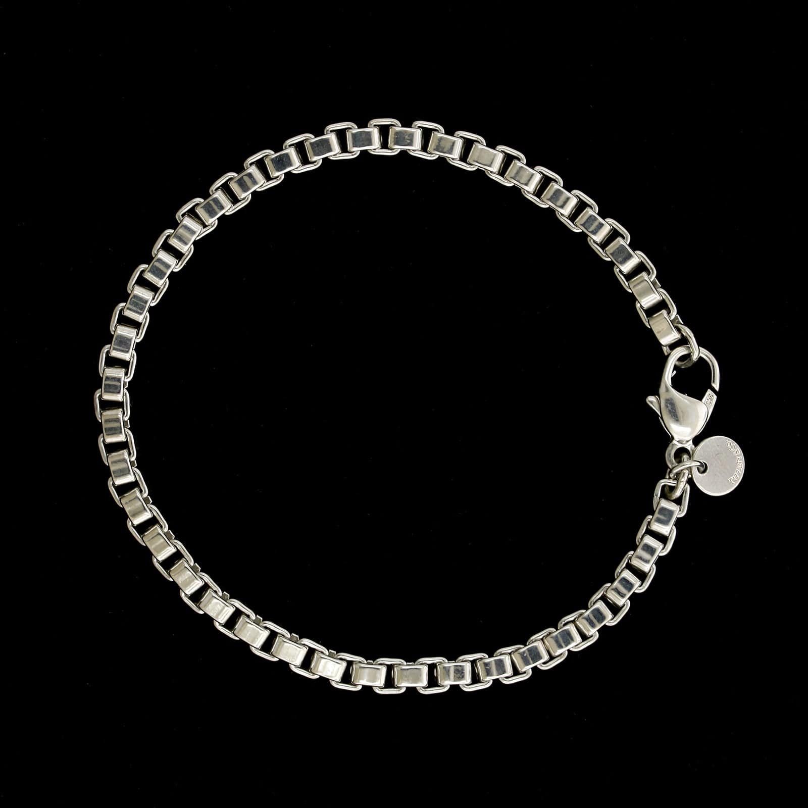 Venetian Link I.D. men's bracelet in sterling silver.