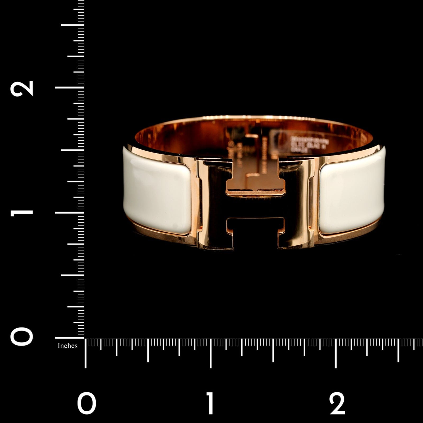 Hermes Rose Gold Estate Plated Clic Clac H Enamel Bracelet – Long's Jewelers