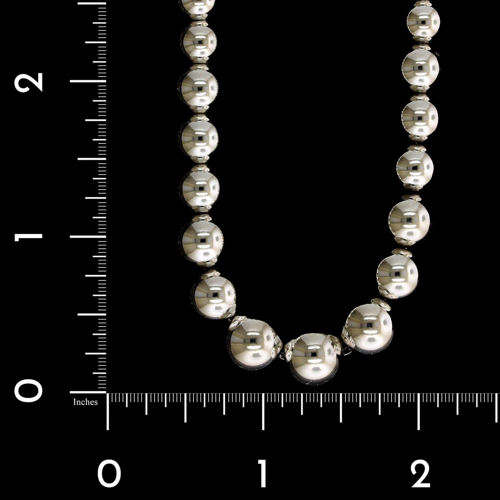 Tiffany sterling silver ball on sale necklace