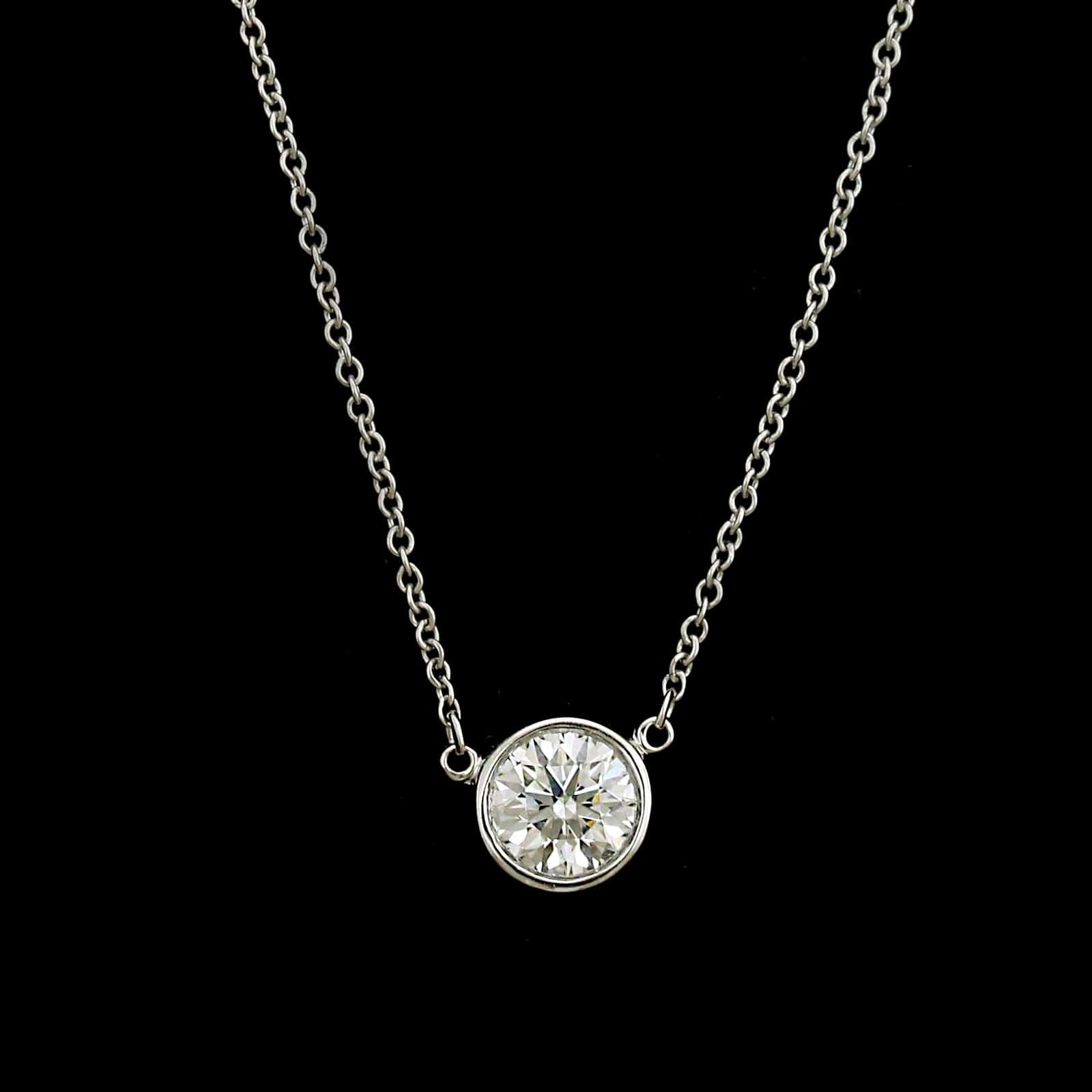 Tiffanys diamond by hot sale the yard necklace