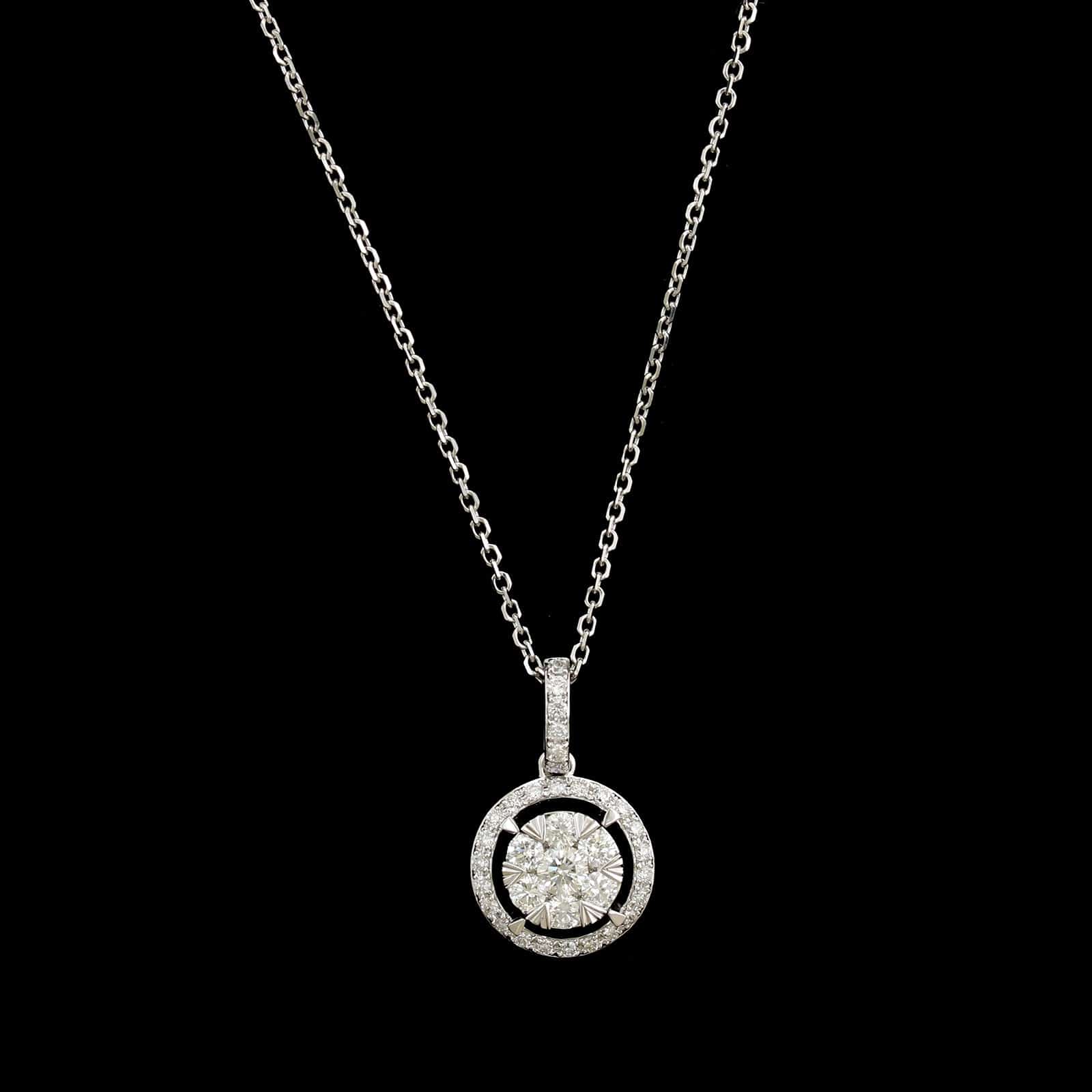 14K high quality estate sale diamond necklace