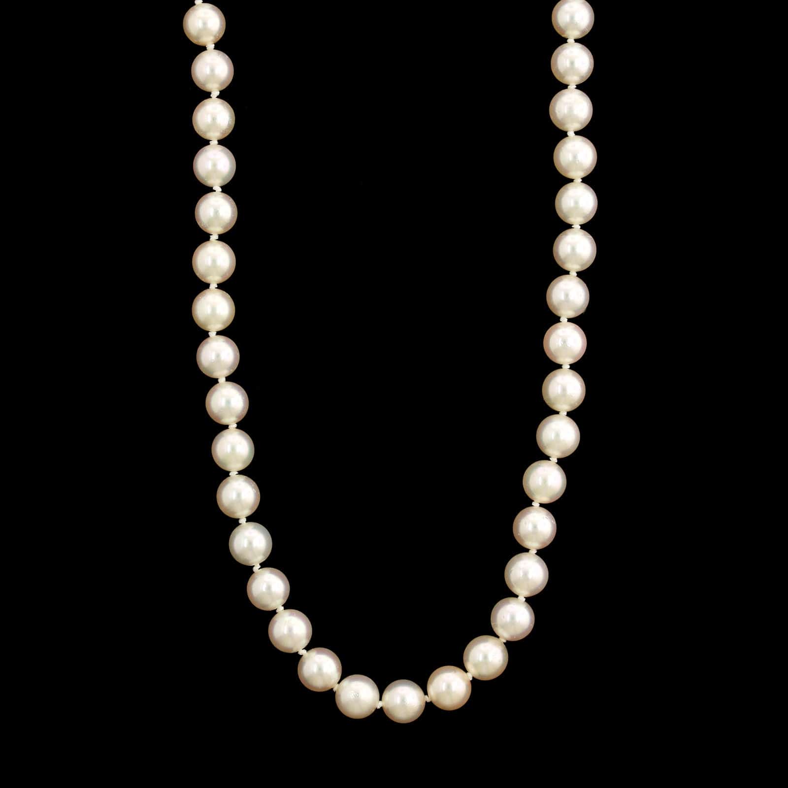 18K outlets Mikimoto Pearl & Moonstone Pin