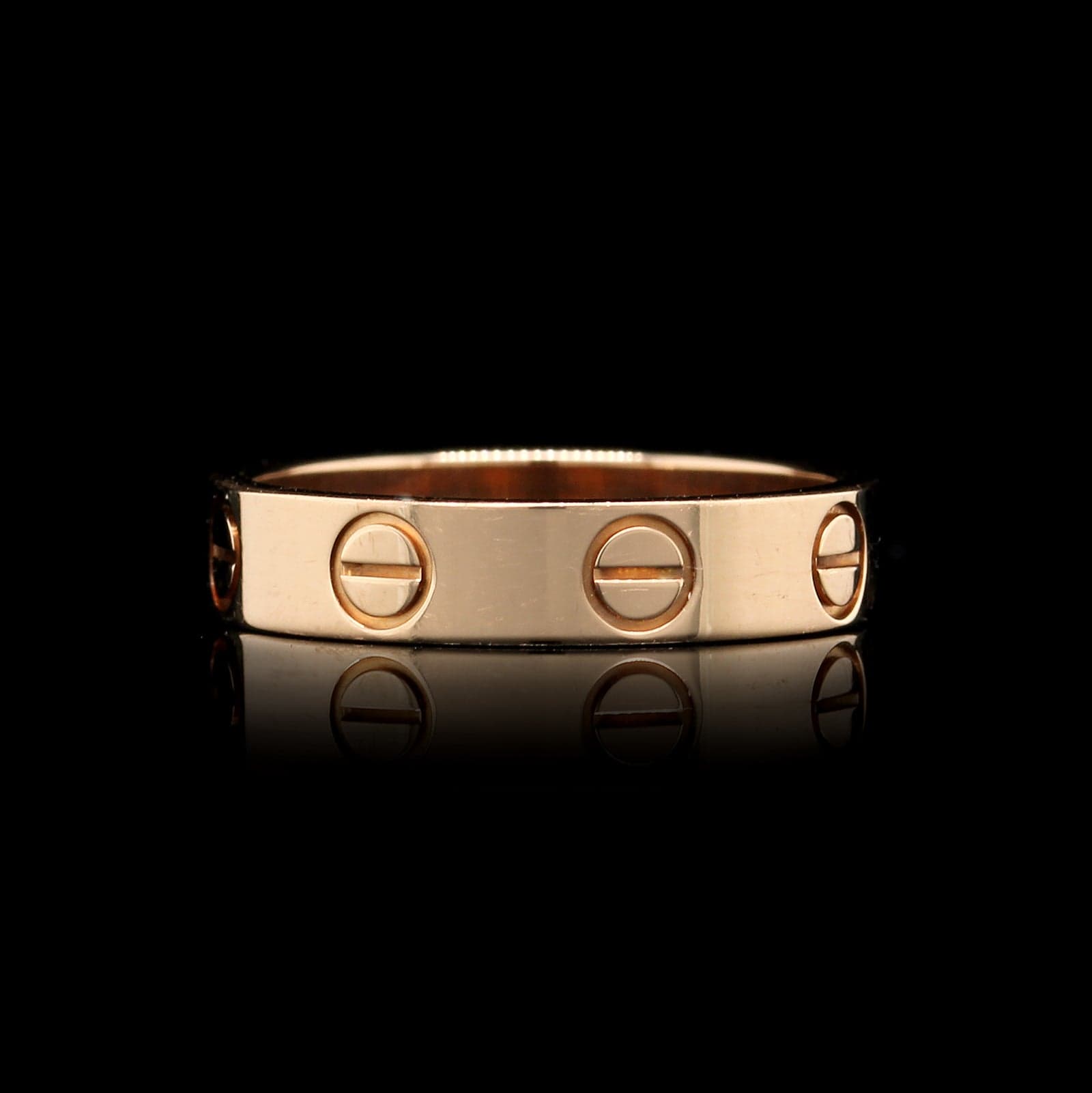 Cartier 18K Rose Gold Estate Love Band