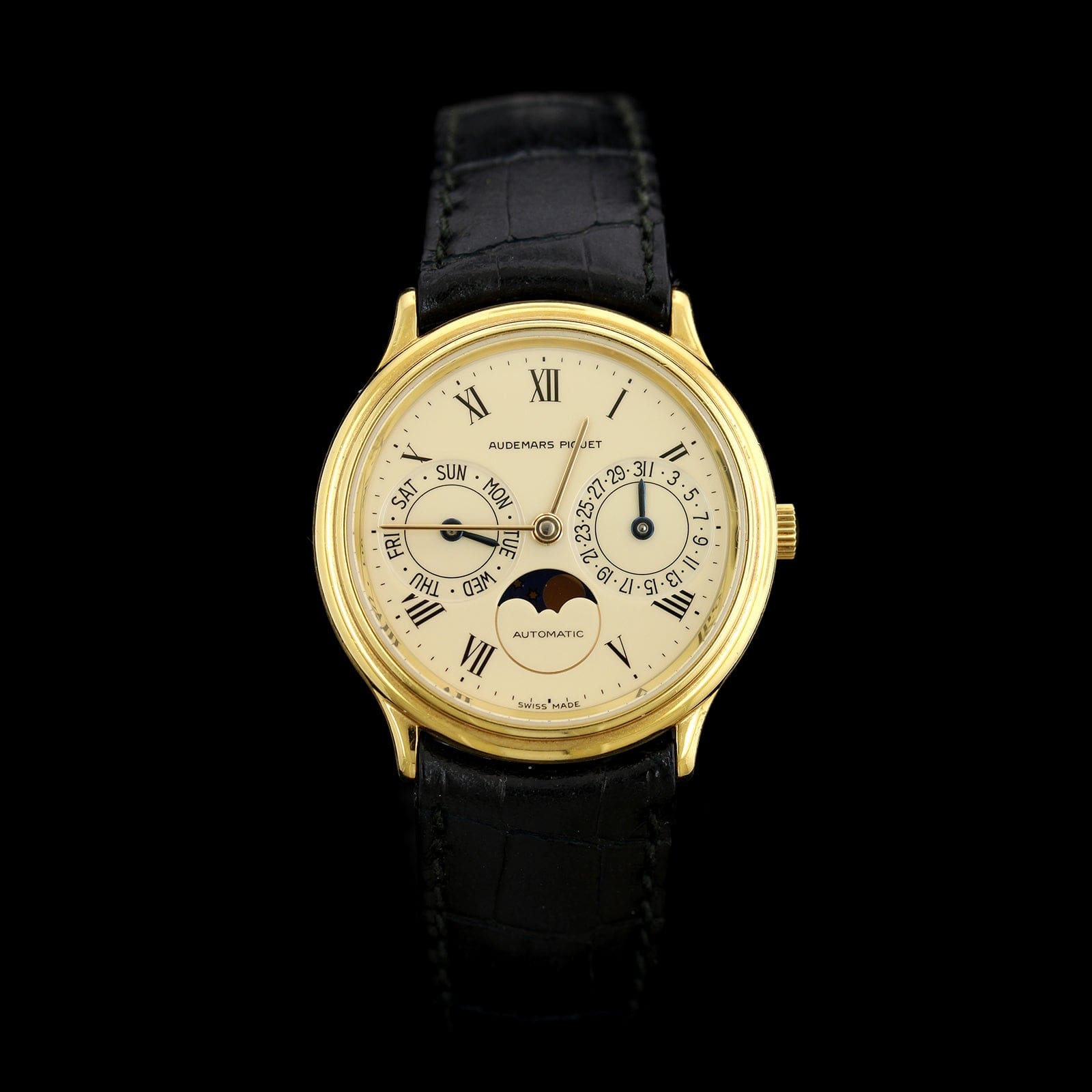 18K Yellow Gold Estate Audemars Piguet Day Date Moonphase