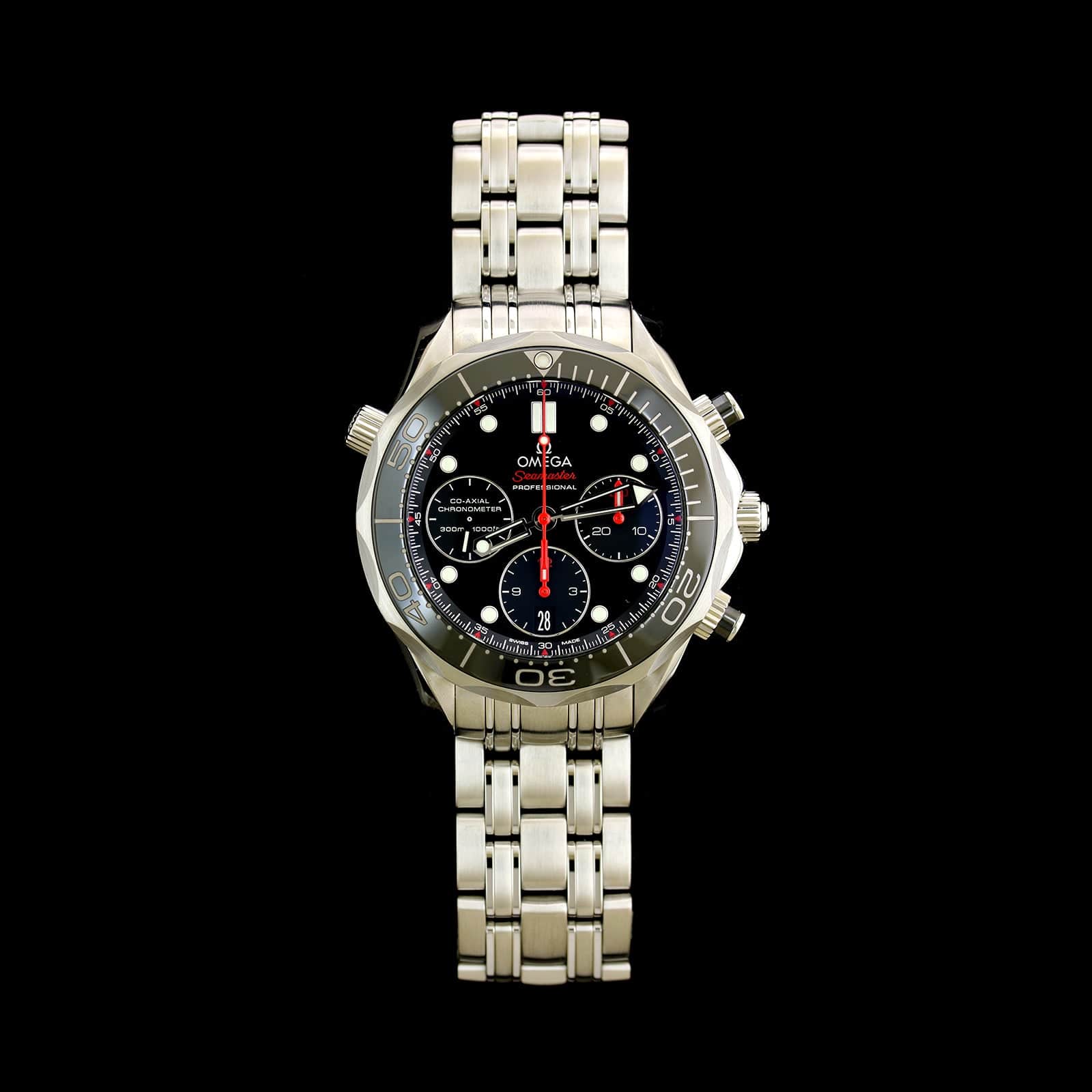 Stainless Steel Pre owned Omega Seamaster Chronograph Watch