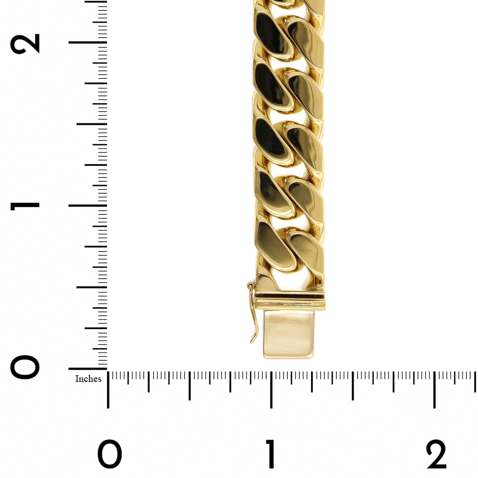 18K Yellow Gold Heavy Curb Chain Bracelet – Long's Jewelers