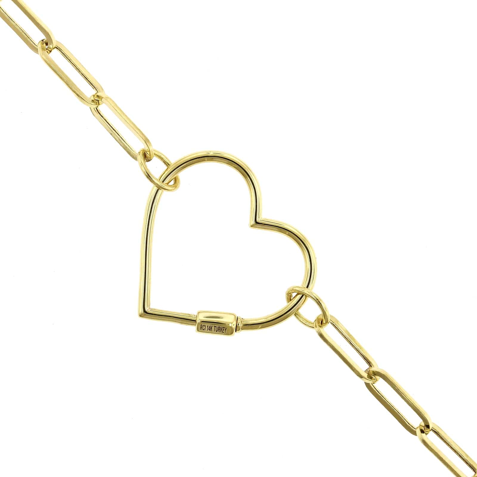 Heart Lock Necklace Gold - Eva Bryn Shoetique