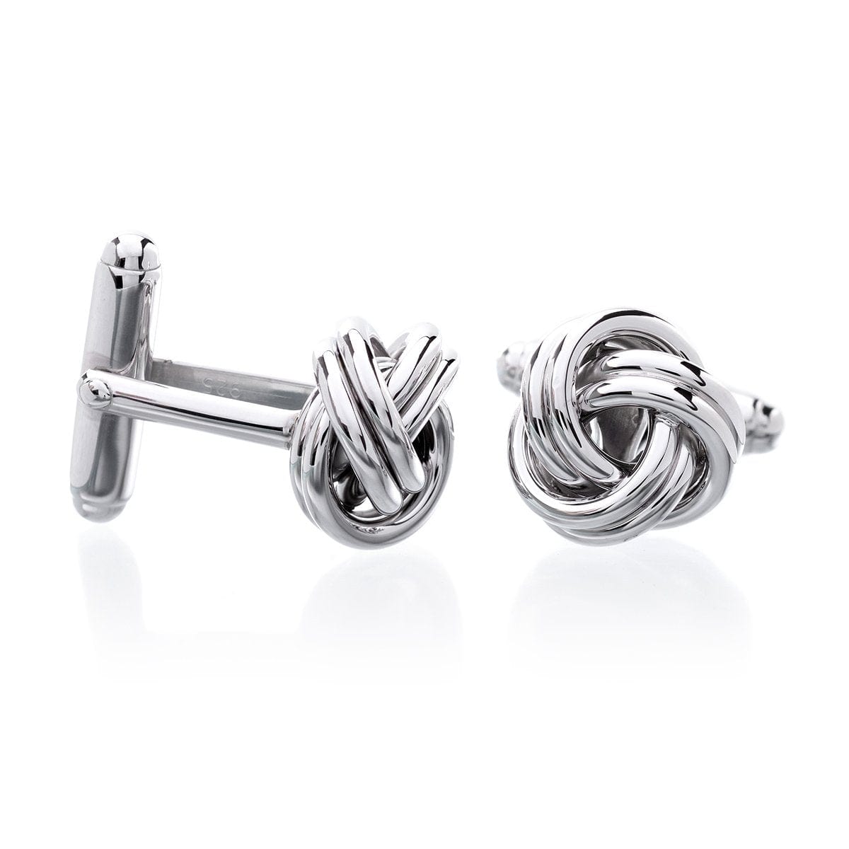 Silver Knot Cufflinks in Sterling Silver