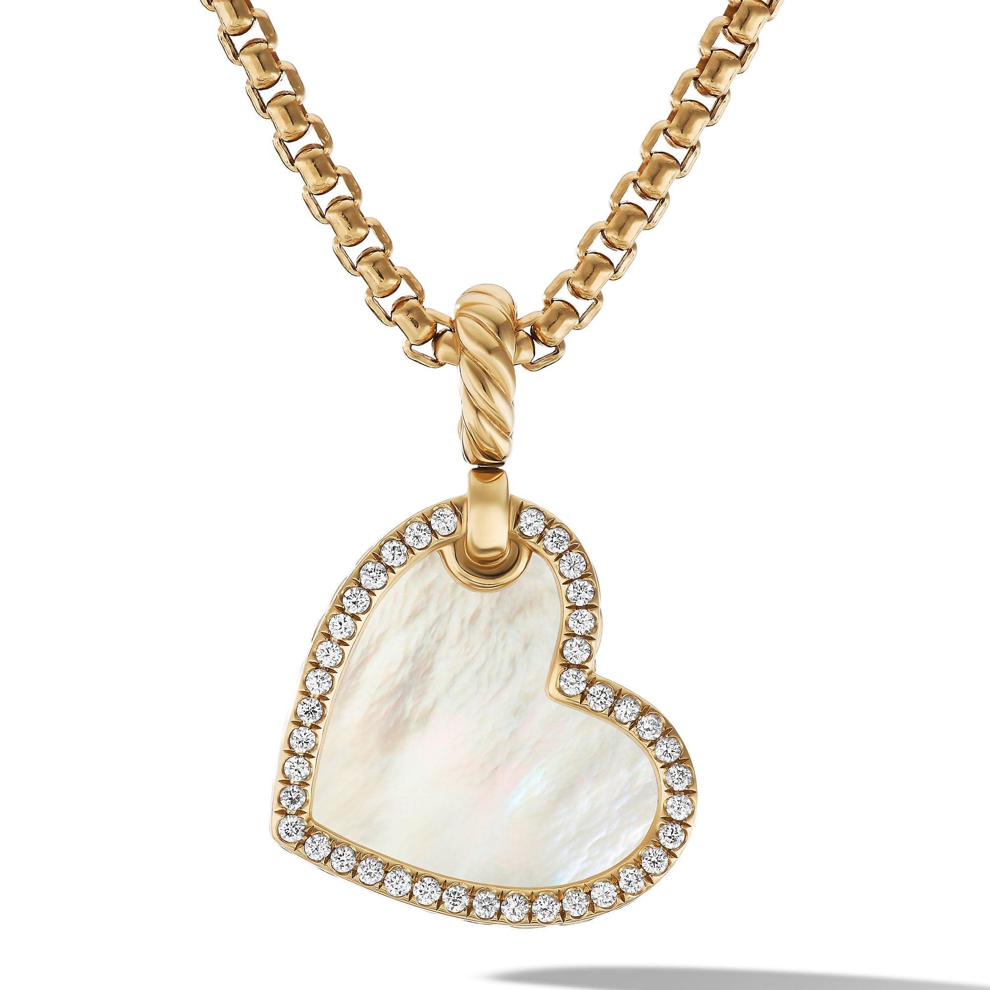 18-karat gold mother-of-pearl necklace