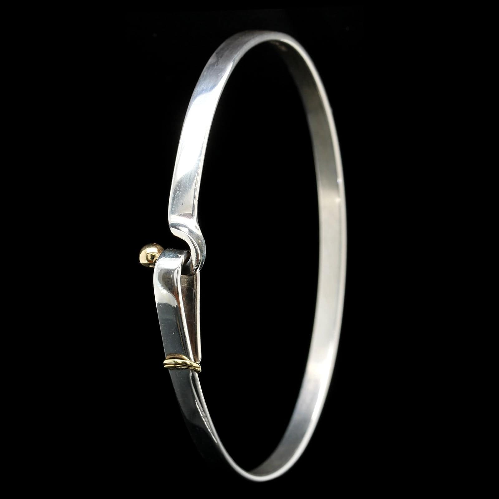 18K Gold Silver Hook And Eye Bracelet, Tiffany & Co.