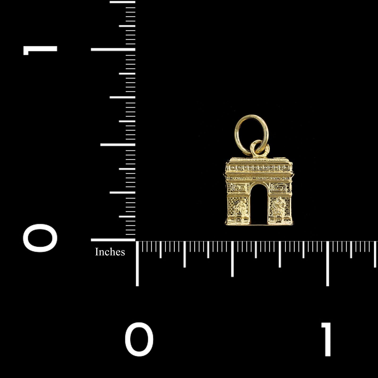 18K Yellow Gold Estate Arc de Triomphe France Charm