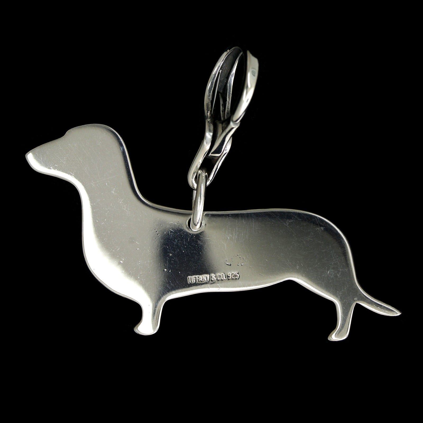 Silver Keyrings: Dachshund - Keyring