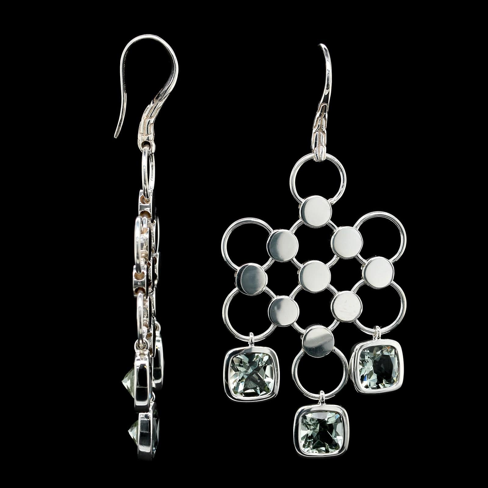 Hematite deals chandelier earrings