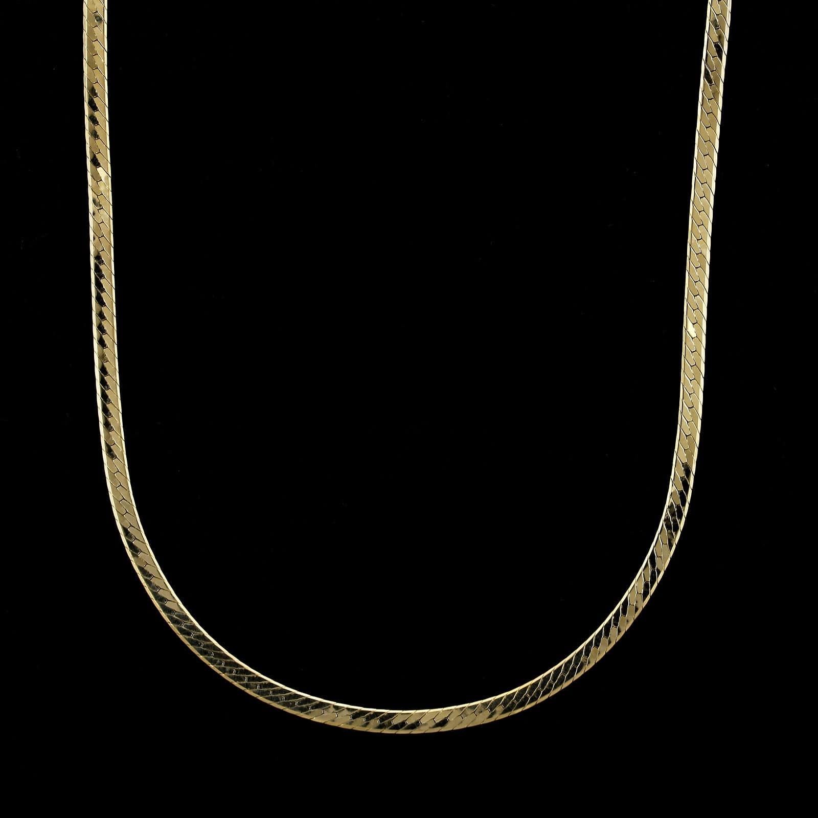 14K Yellow Gold Estate Herringbone Chain