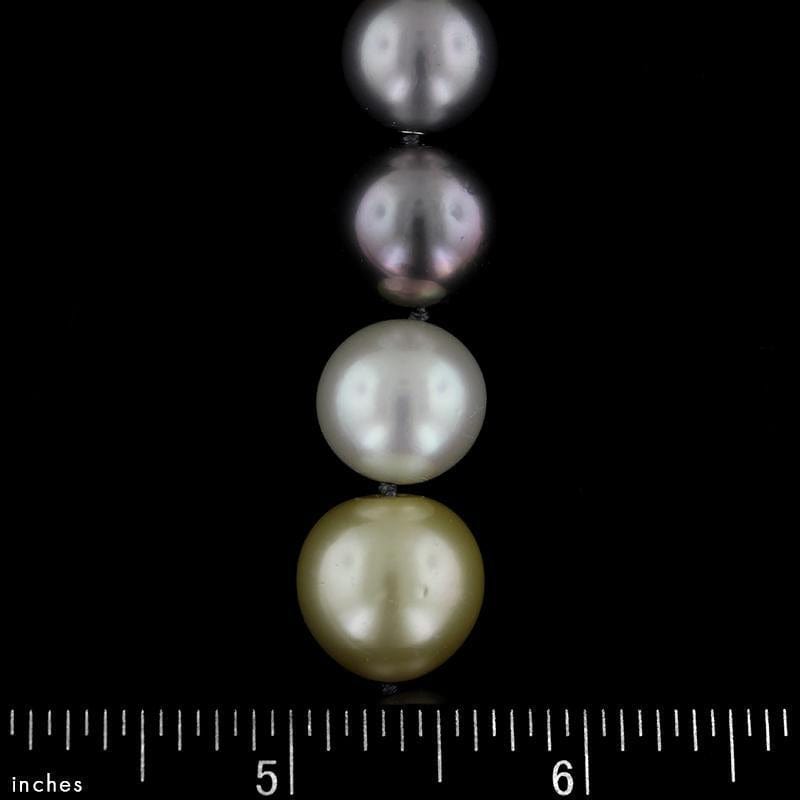 Convertible Multi-color South Sea Pearl Necklace