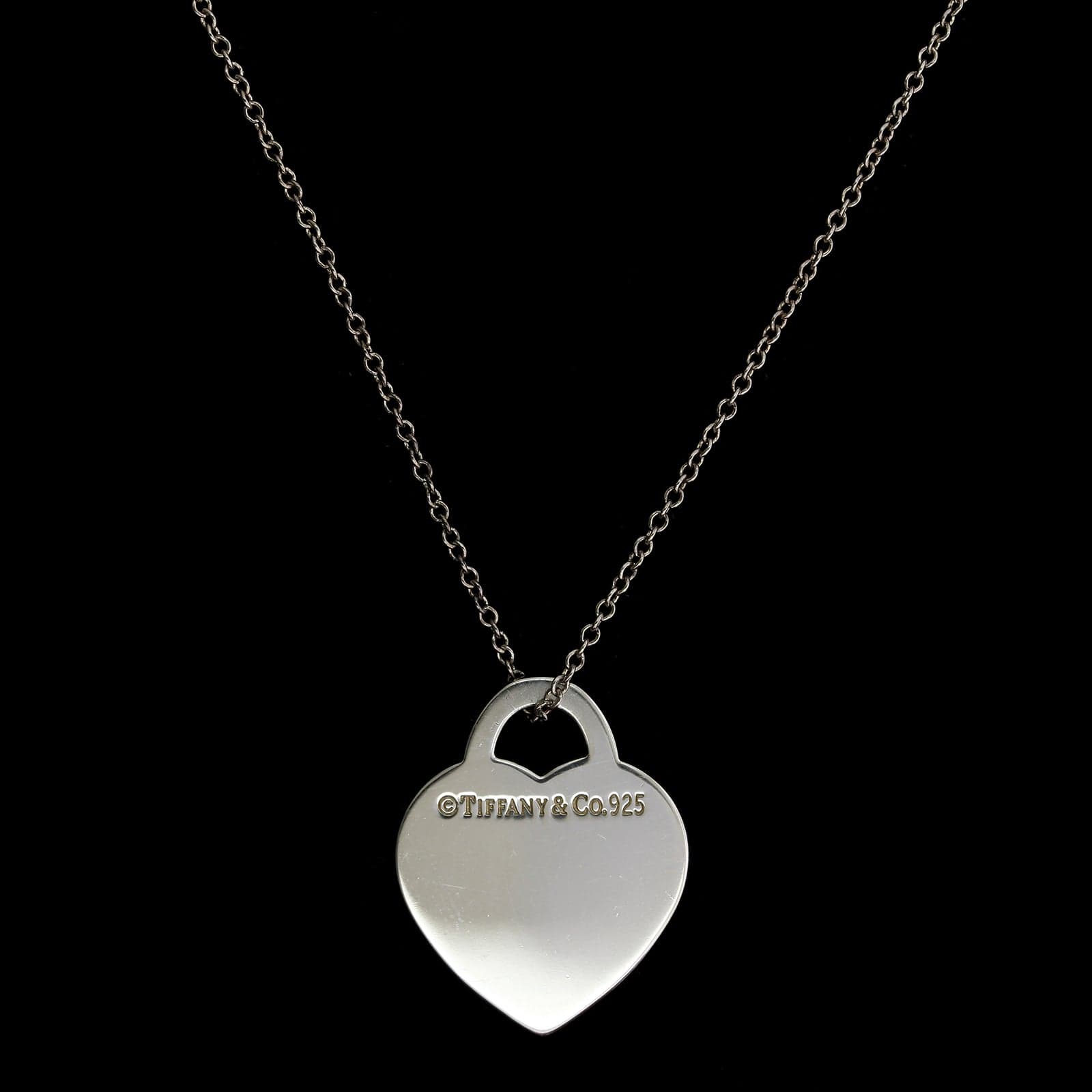 Return to Tiffany Heart Tag With authentic Key Pendant in Sterling Silver