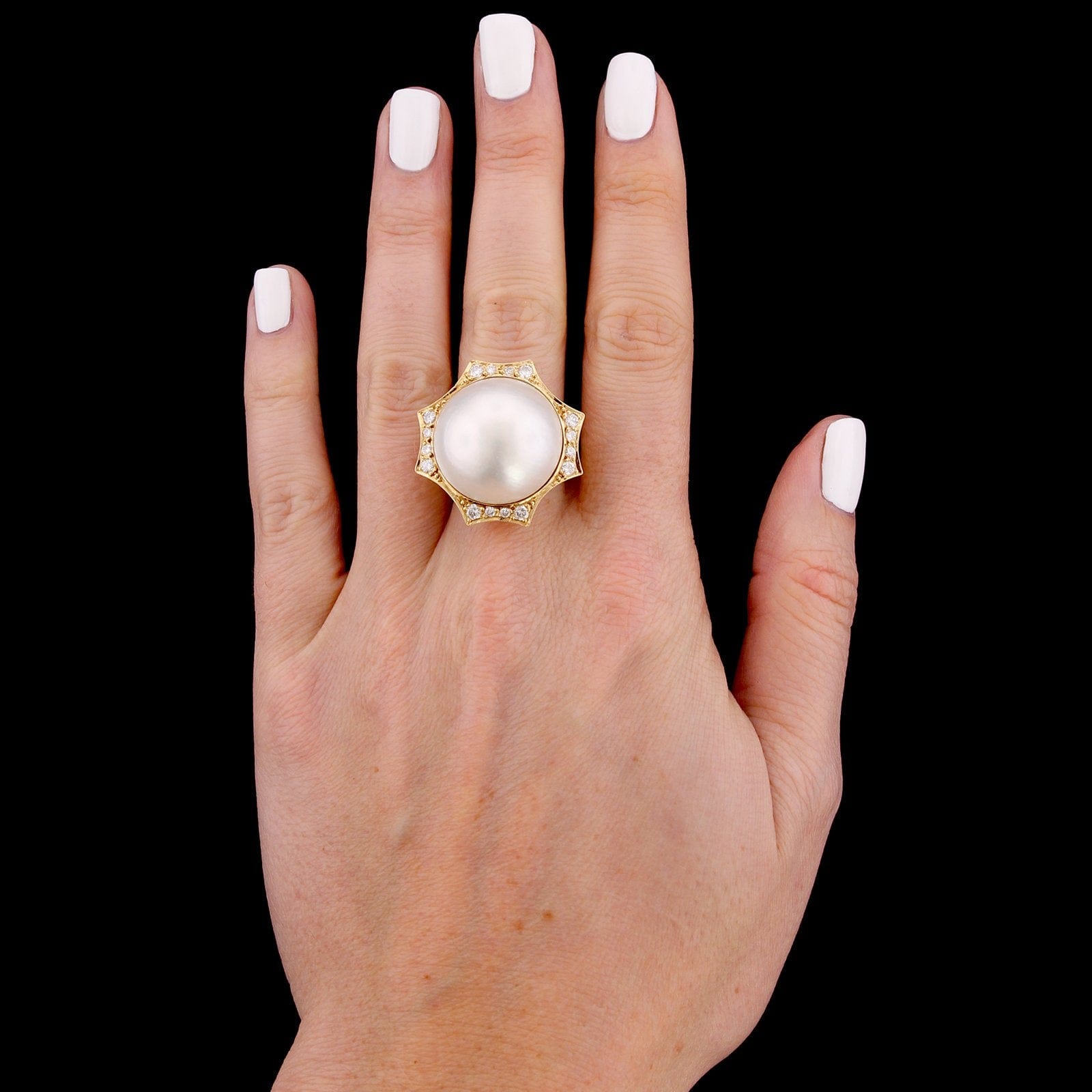 14k mabe pearl ring products for sale