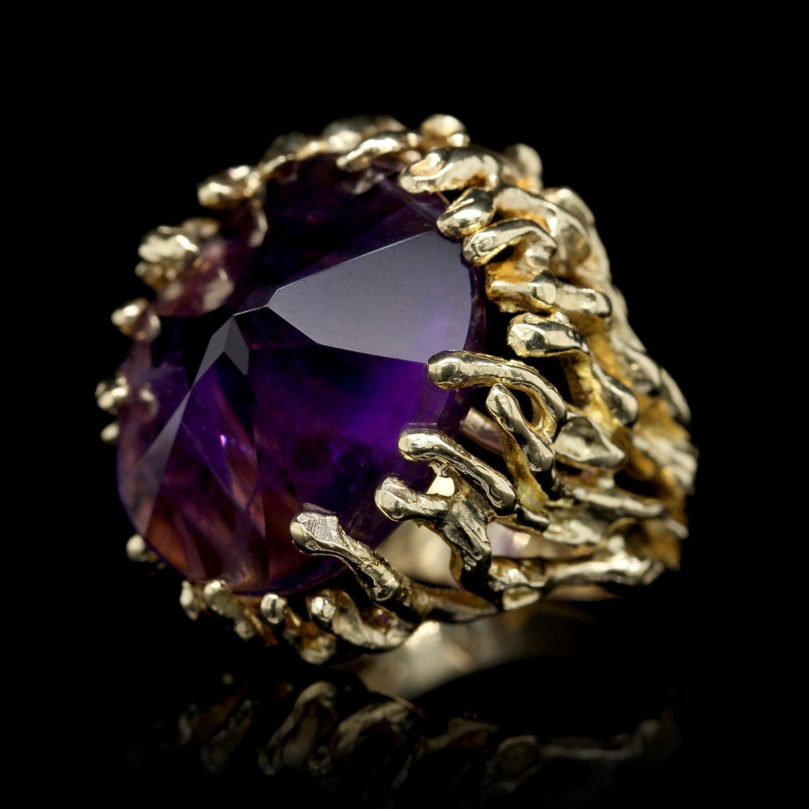 Amethyst hot sale and gold