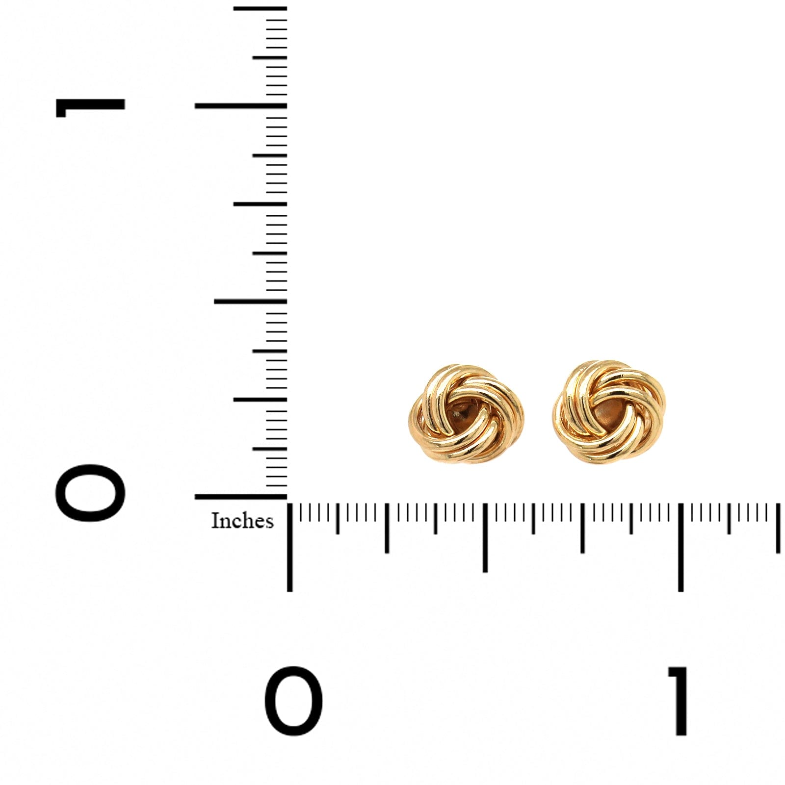 14k gold earrings selling stud knot