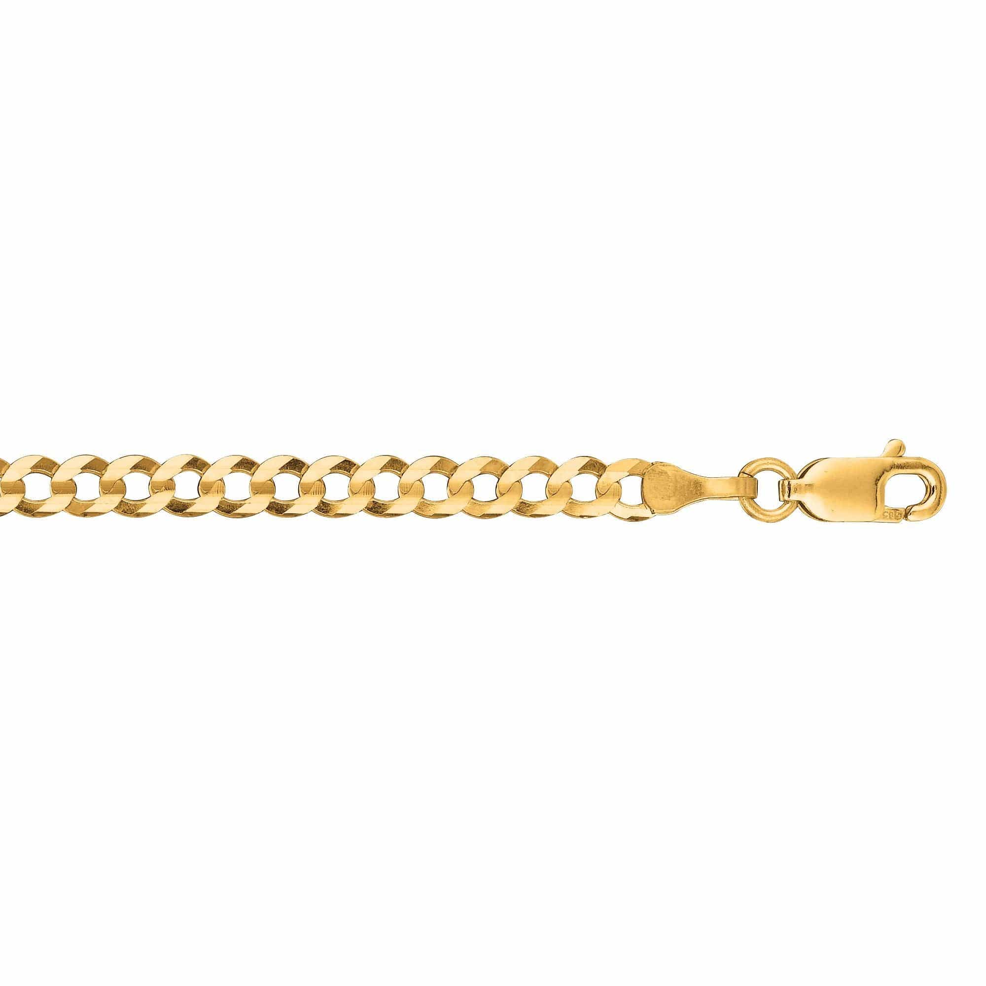 14K Yellow Gold Curb Chain Ring – Long's Jewelers