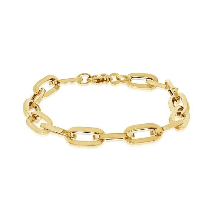 Roberto Coin Yellow Gold Paperclip Chain Bracelet