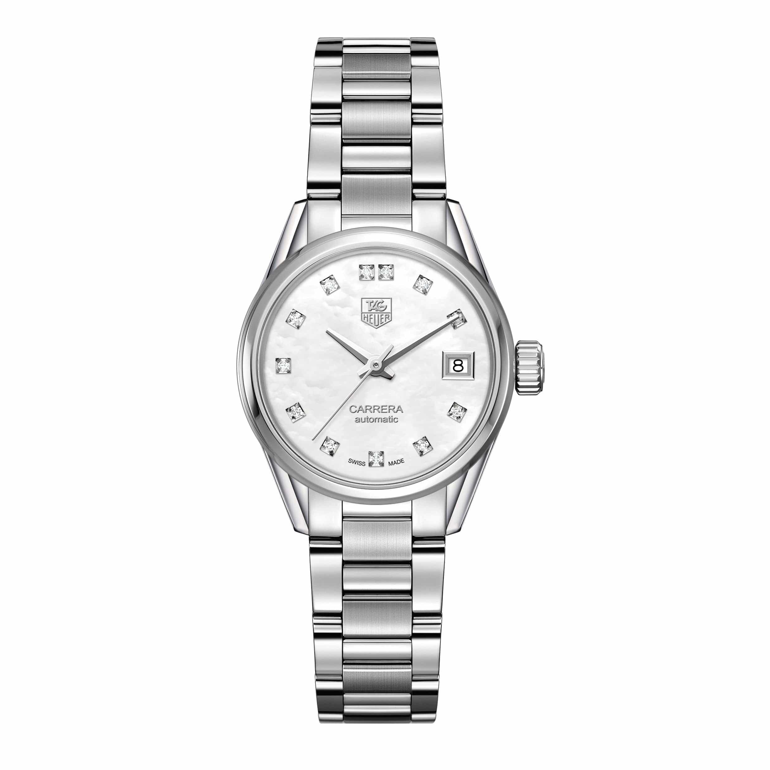 TAG Heuer Carrera Calibre 9 Automatic Ladies Mother of Pearl Steel