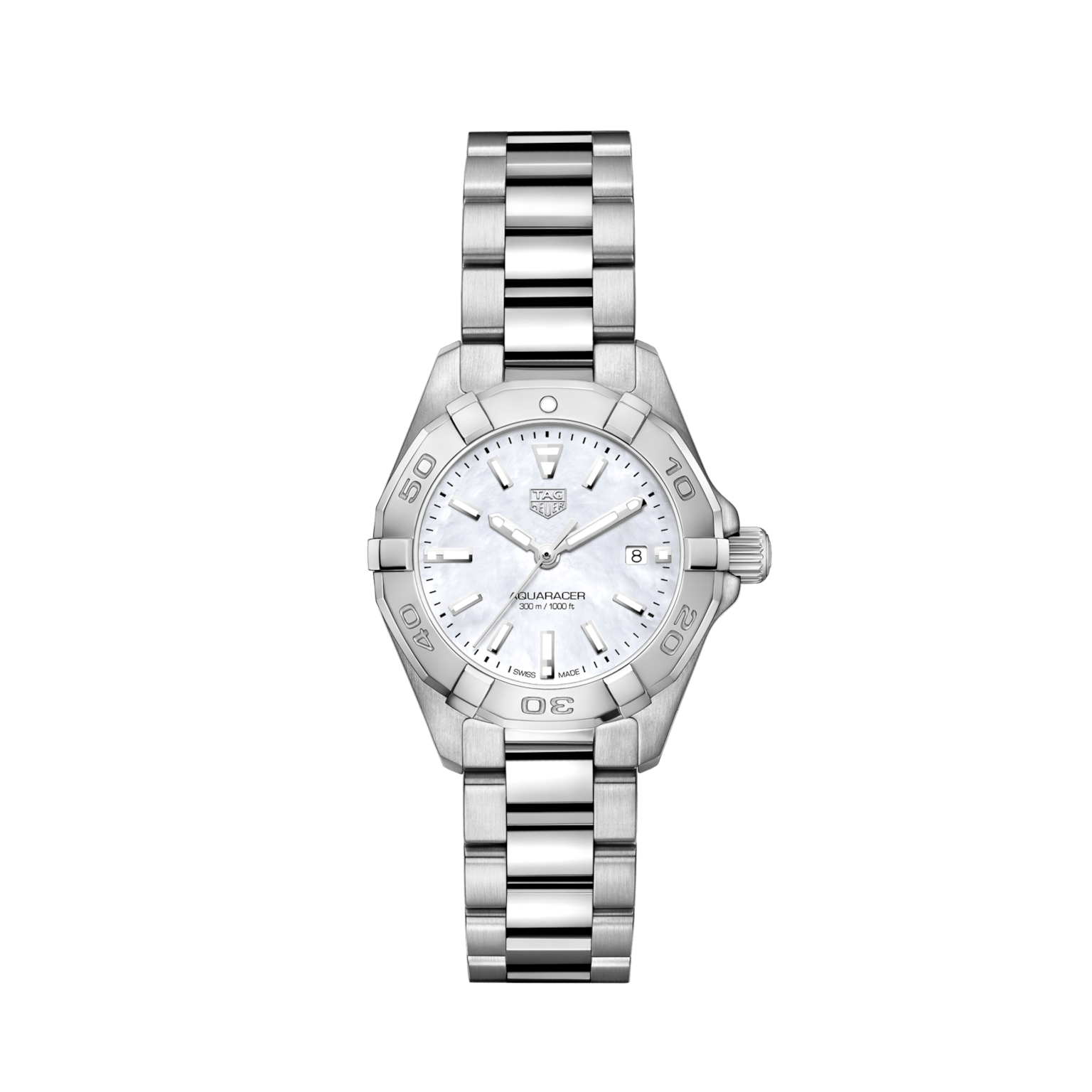 TAG Heuer Aquaracer Quartz Ladies Mother of Pearl Steel Watch