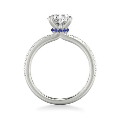 Sublime Diamond Ring with a Round Cut Diamond and Halo – TOR