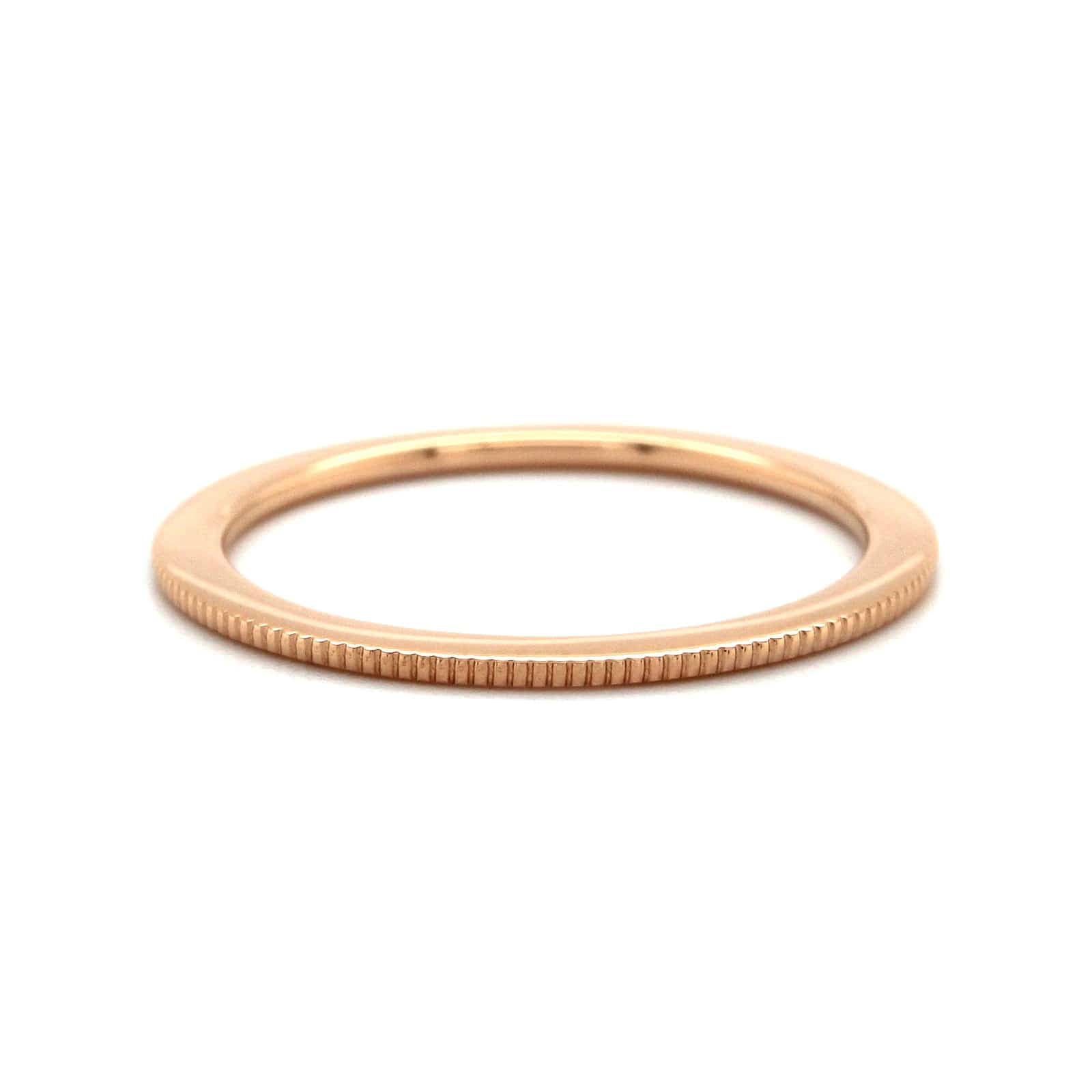 18K Yellow Gold Spacer with Milgrain Band