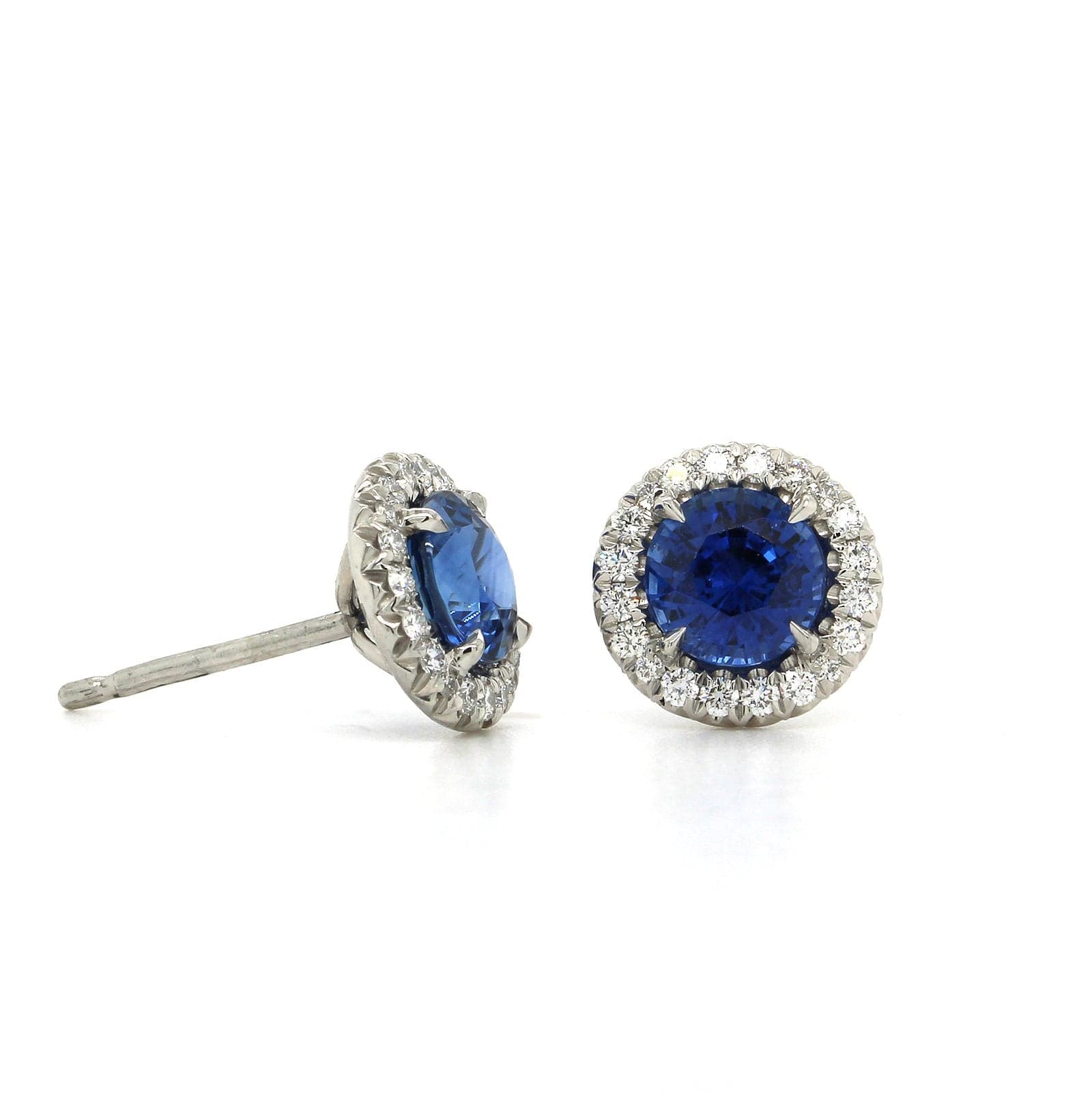 Platinum sapphire store earrings