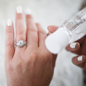 Should You Use Hand Sanitizer with Your Engagement Ring?