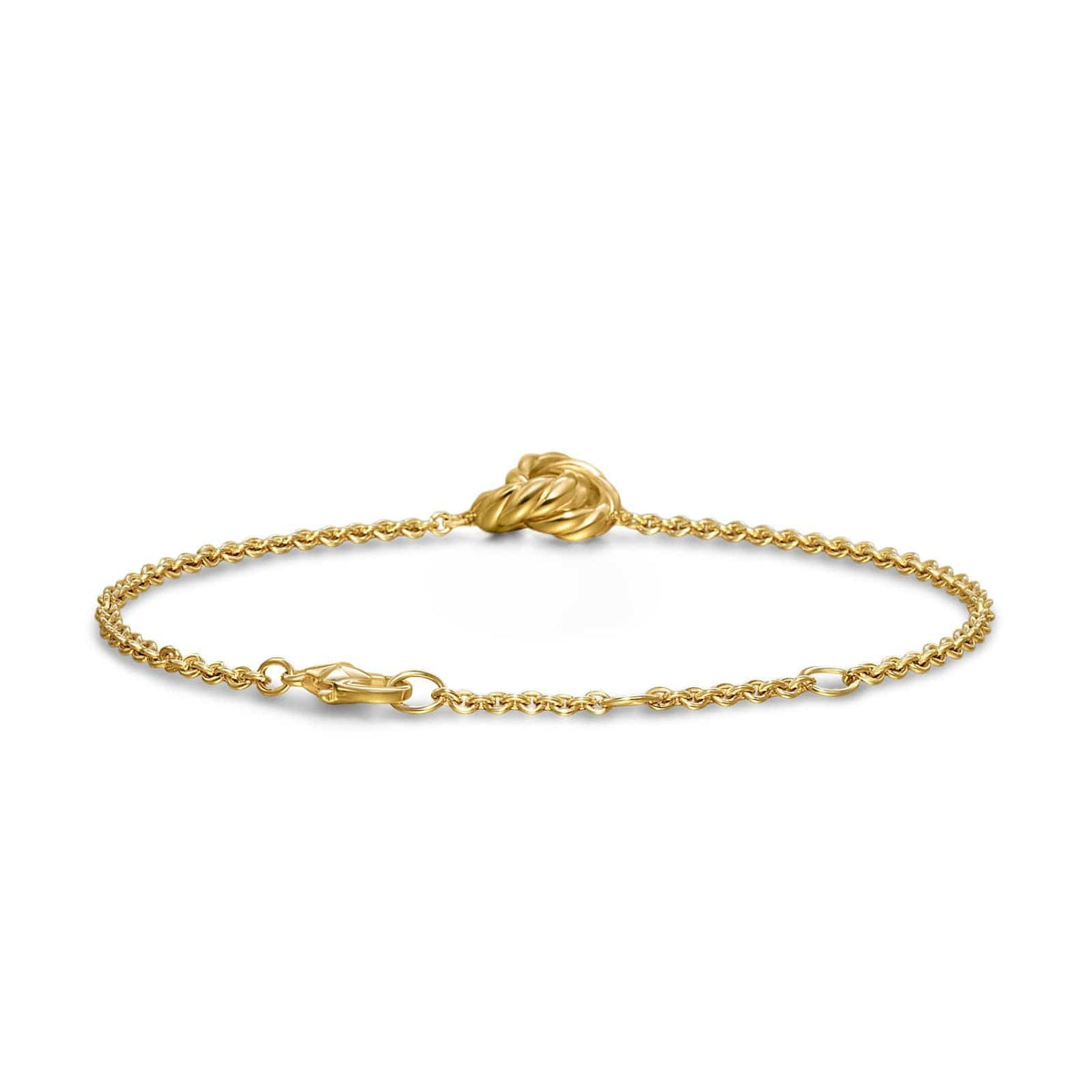 Sculpted Cable Chain Bracelet 18K Yellow Gold, 8mm