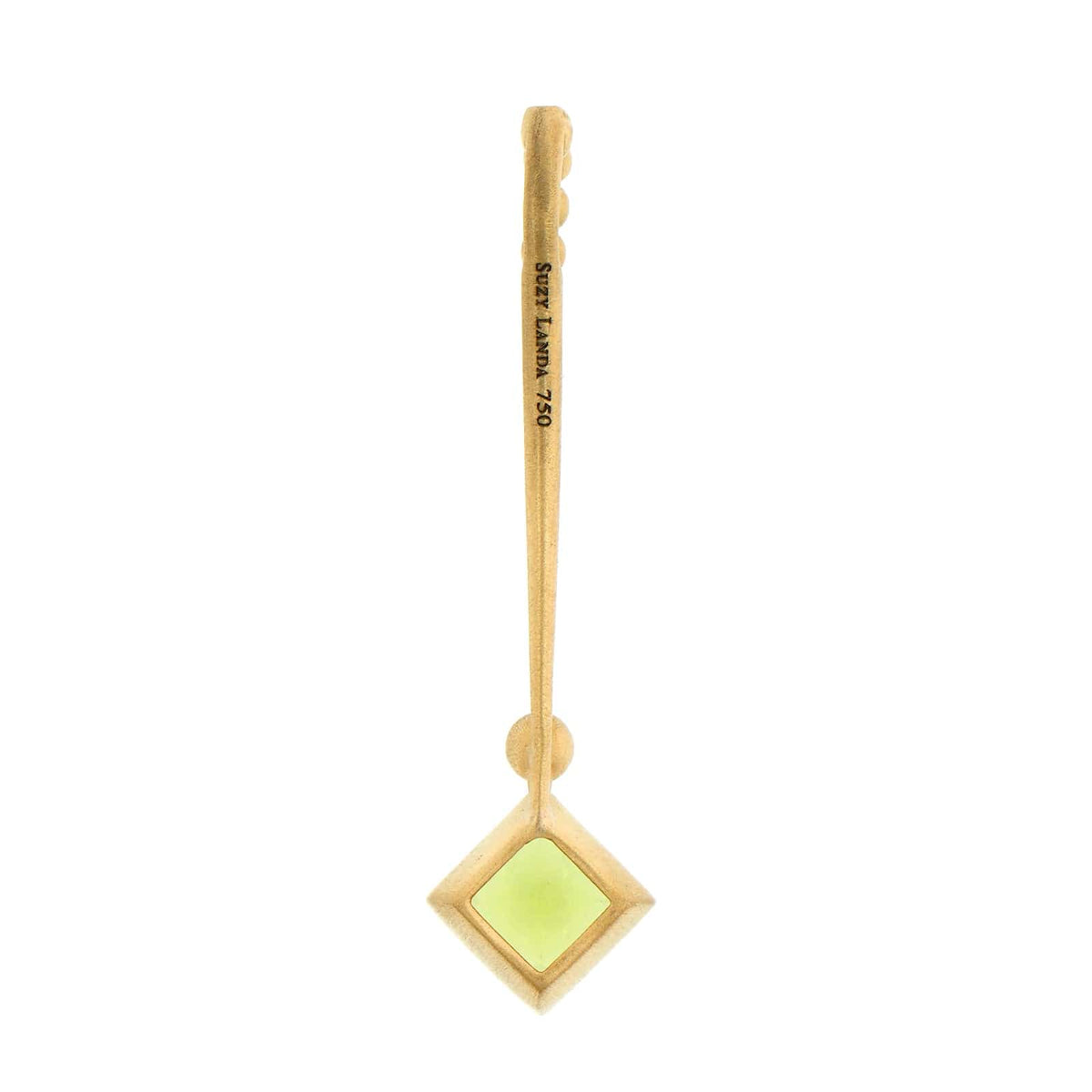 Suzy Landa 18K Yellow Gold Peridot and Diamond Lolli Pendant