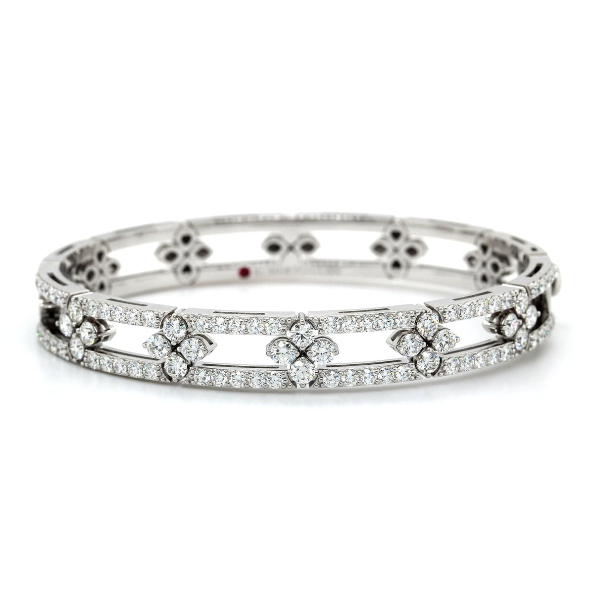 Roberto Coin 18K White Gold "Love In Verona" Diamond Bangle