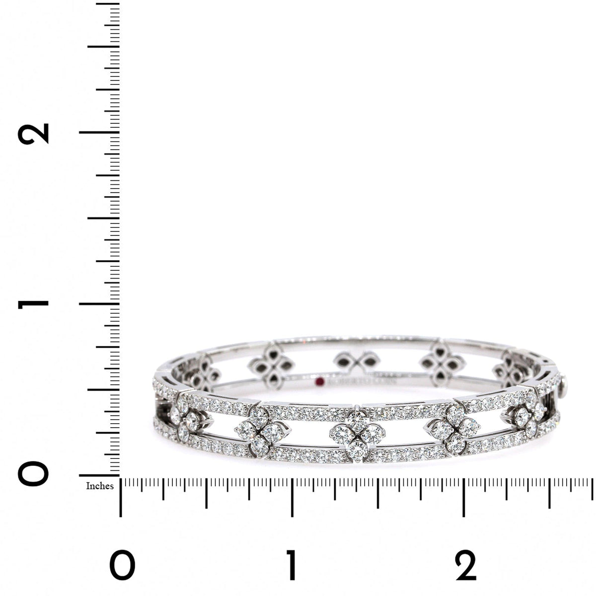 Roberto Coin 18K White Gold "Love In Verona" Diamond Bangle