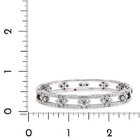 Roberto Coin 18K White Gold "Love In Verona" Diamond Bangle