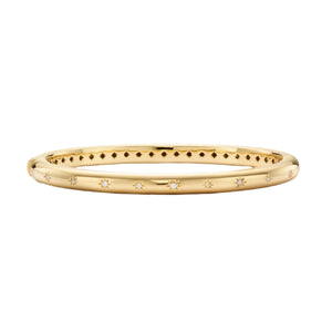 Temple St. Clair 18K Yellow Gold Star Set Diamond Cosmos Bangle Bracelet