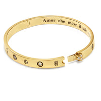 Temple St. Clair 18K Yellow Gold Diamond Astrid Bangle Bracelet