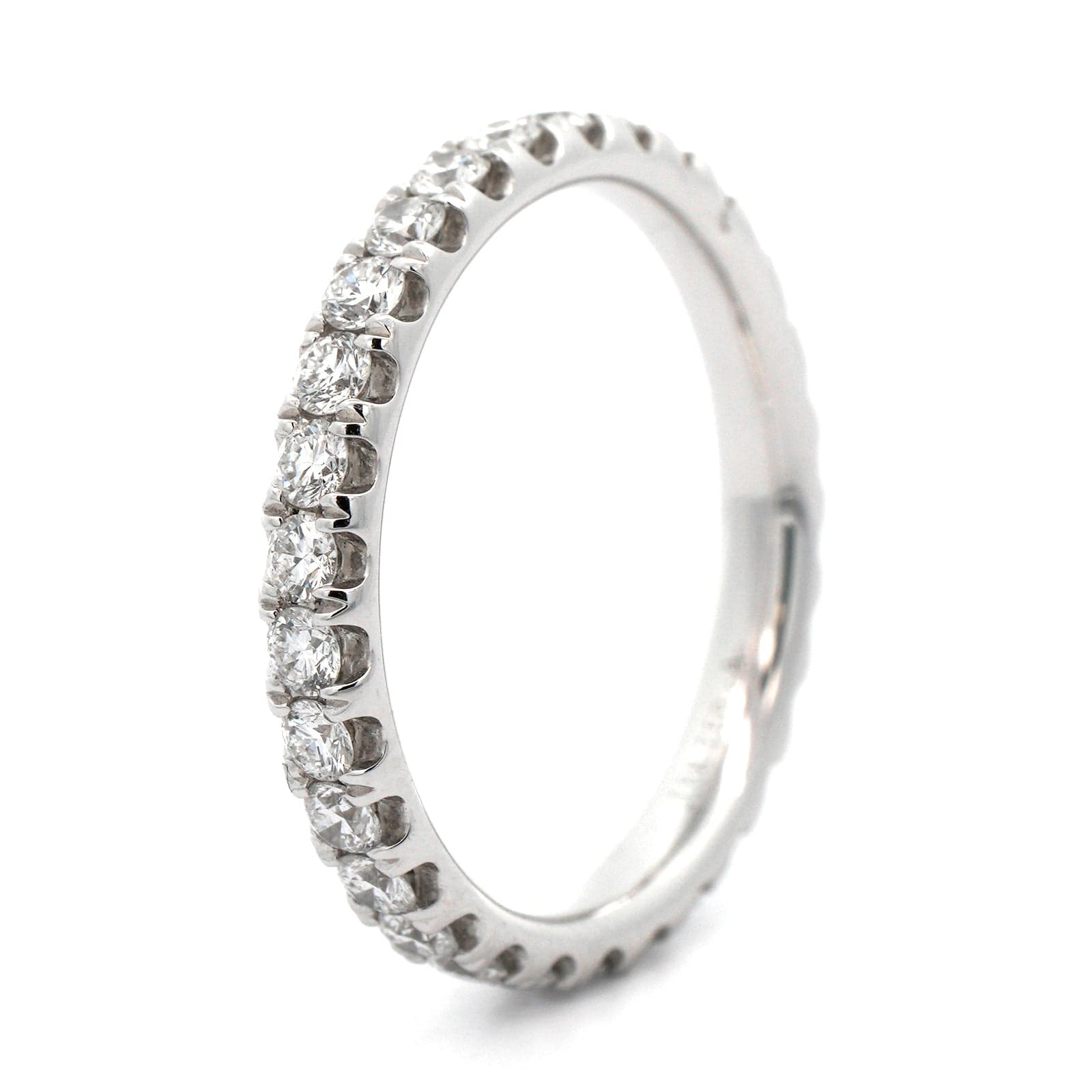 18K White Gold Diamond Eternity Band