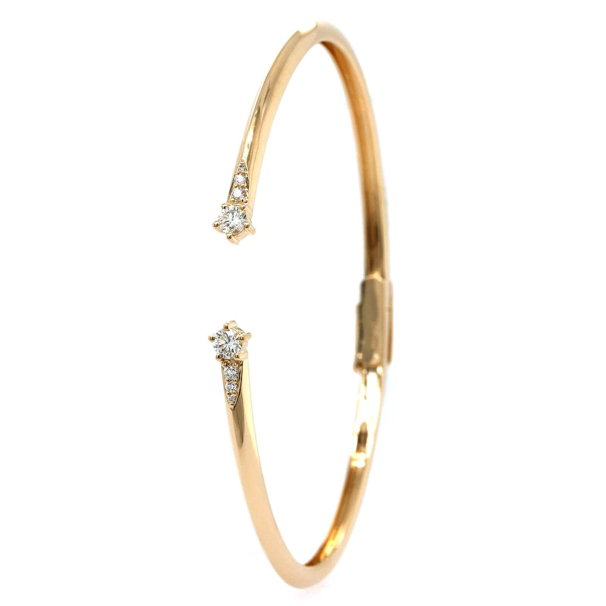 14K Yellow Gold Open Diamond Bracelet