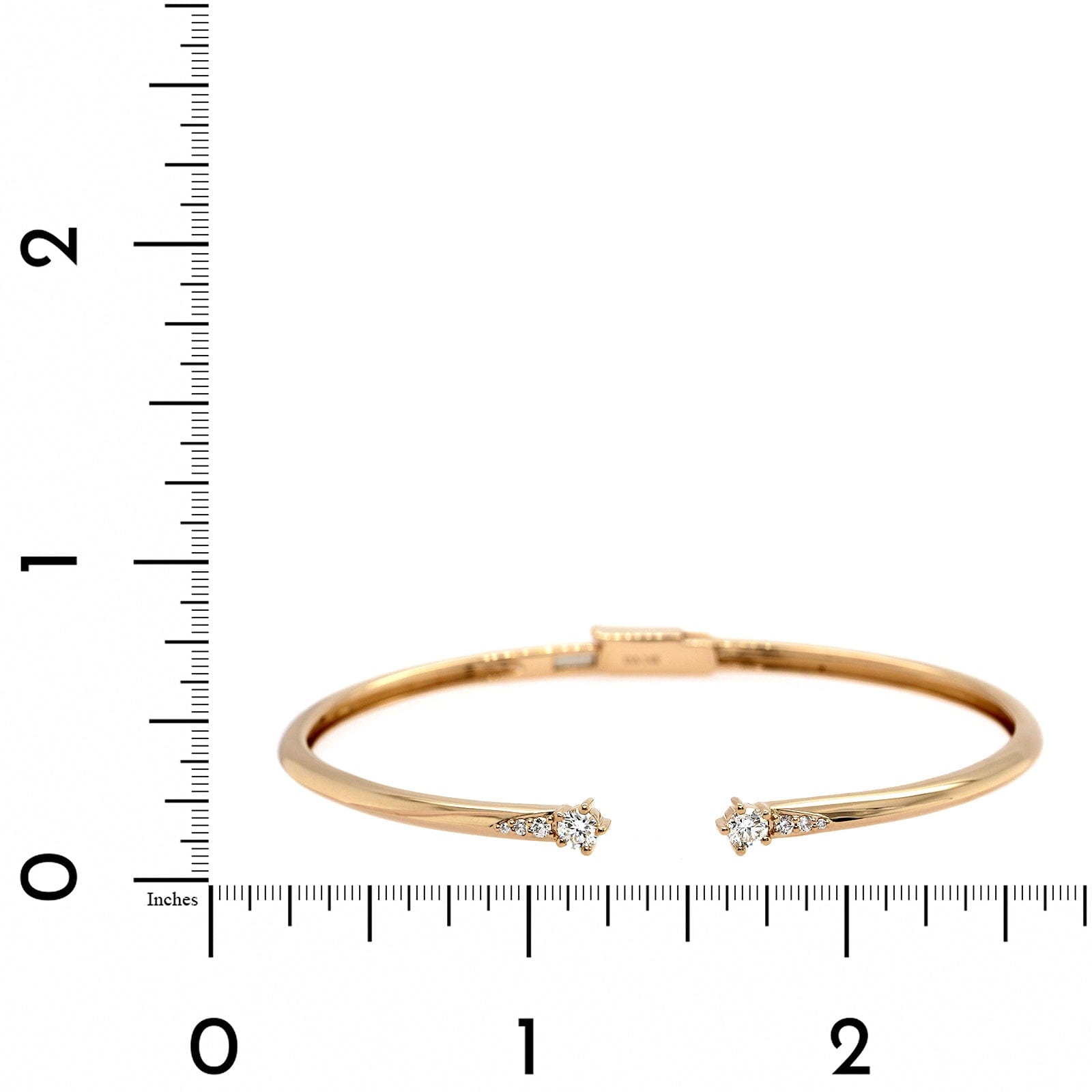 14K Yellow Gold Open Diamond Bracelet