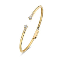 14K Yellow Gold Open Diamond Bracelet