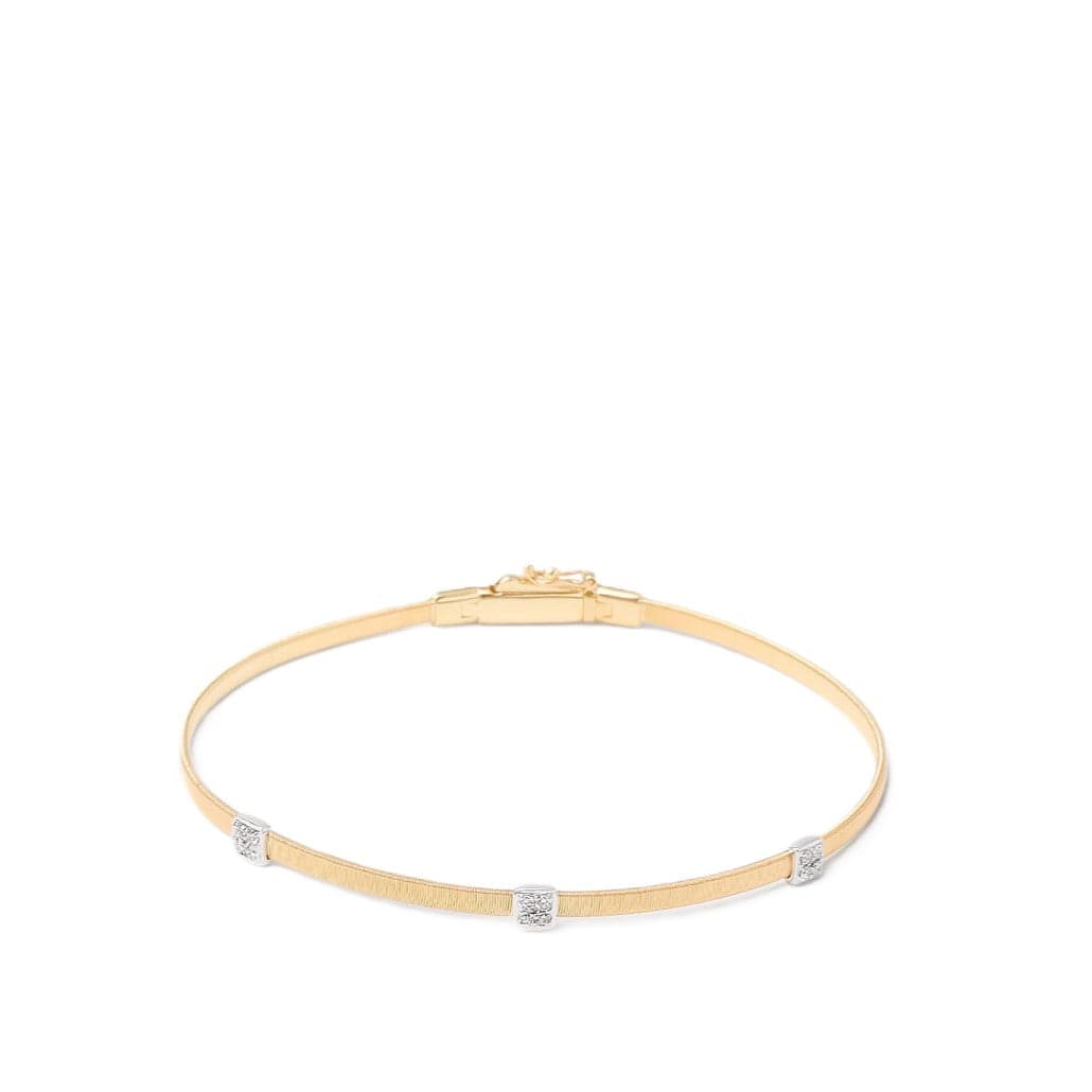 Marco Bicego 18K Yellow & White Gold Masai Small Stackable Diamond Bracelet