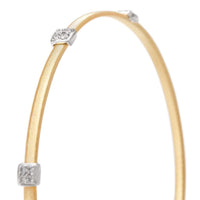 Marco Bicego 18K Yellow & White Gold Masai Small Stackable Diamond Bracelet