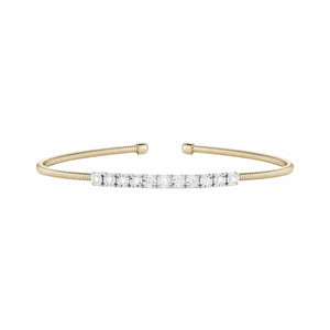 14K Yellow Gold Diamond Ava Bea Flexi Cuff Bracelet