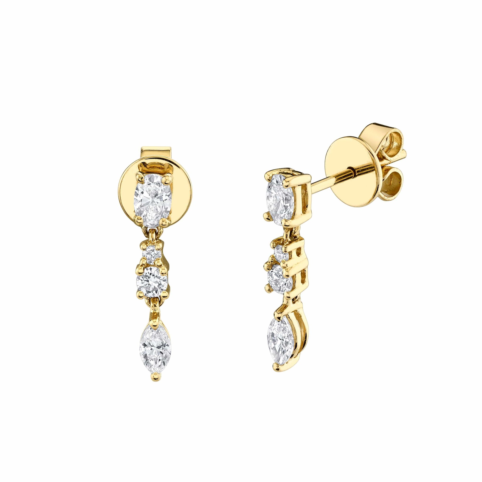 Anita Ko 18K Yellow Gold Diamond Drop Earrings